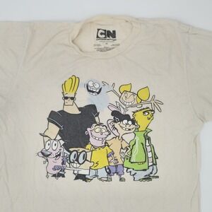 Cartoon Network Retro T-Shirt Adult Johnny Bravo Ed Edd‎ n Eddy Dexter Courage